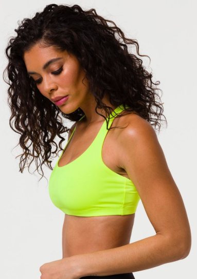 Image Title Onzie Chic Bra - Neon Yellow